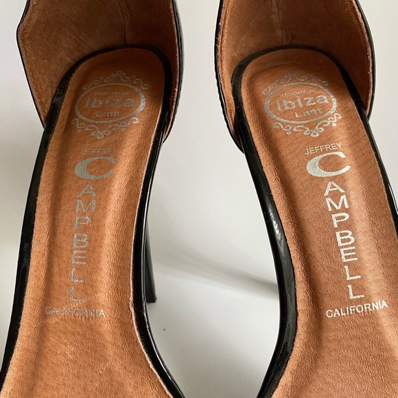 NWOT Jeffrey Campbell Black Suede & Leather Solitaire Heels - Size 8 - Picture 4 of 11